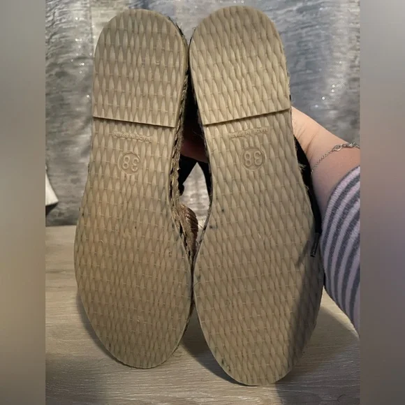 Free People Island Time Wrap Espadrille Sandal  Black/Tan Size 7 NIB - Picture 4 of 8